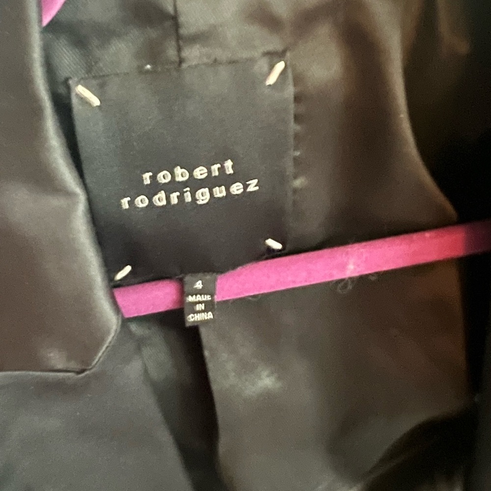 Robert Rodriquez Defined Ruffle Shoulder Blazer - image 8